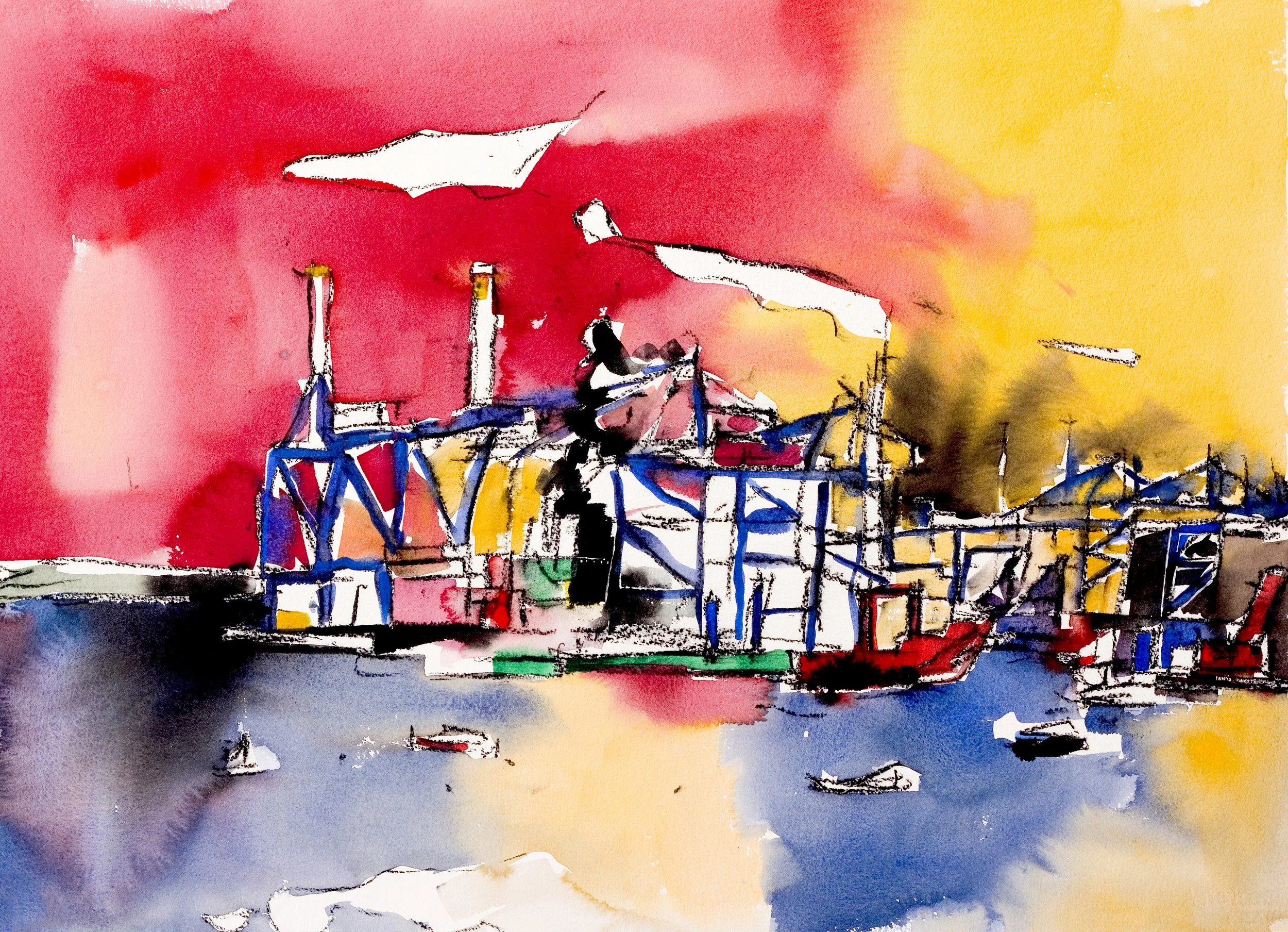 GANTRY CRANES, Kalafrana, Freeport.JPG