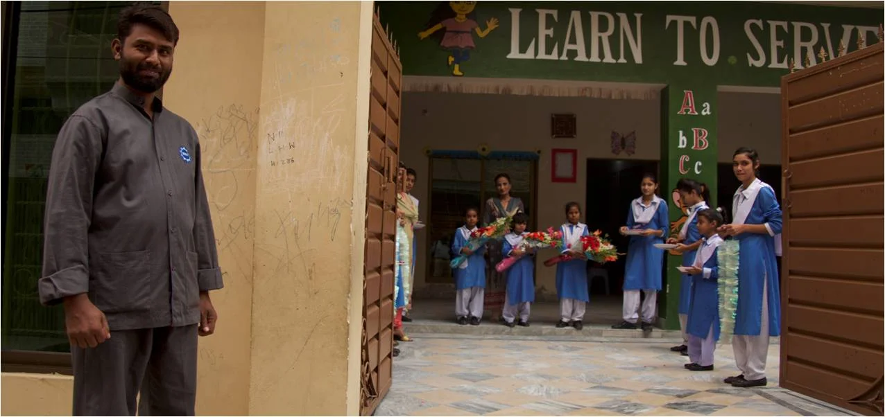 A Christian school in Pakistan we are partnering with. A very warm welcome awaited Pastor McMiller from a group of grateful people.