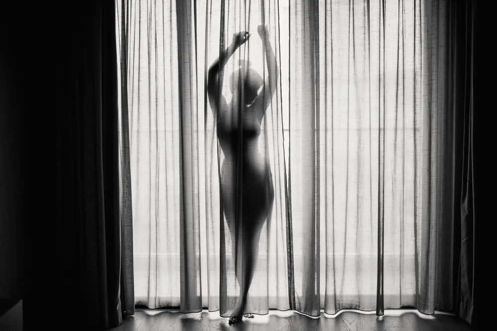 sheer curtain boudoir photo malaysia