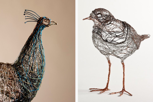 Celia Smith wire bird sculptures