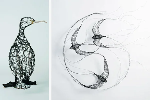 Celia Smith wire bird sculptures