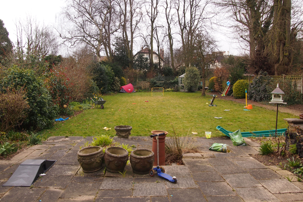 Wanstead garden before