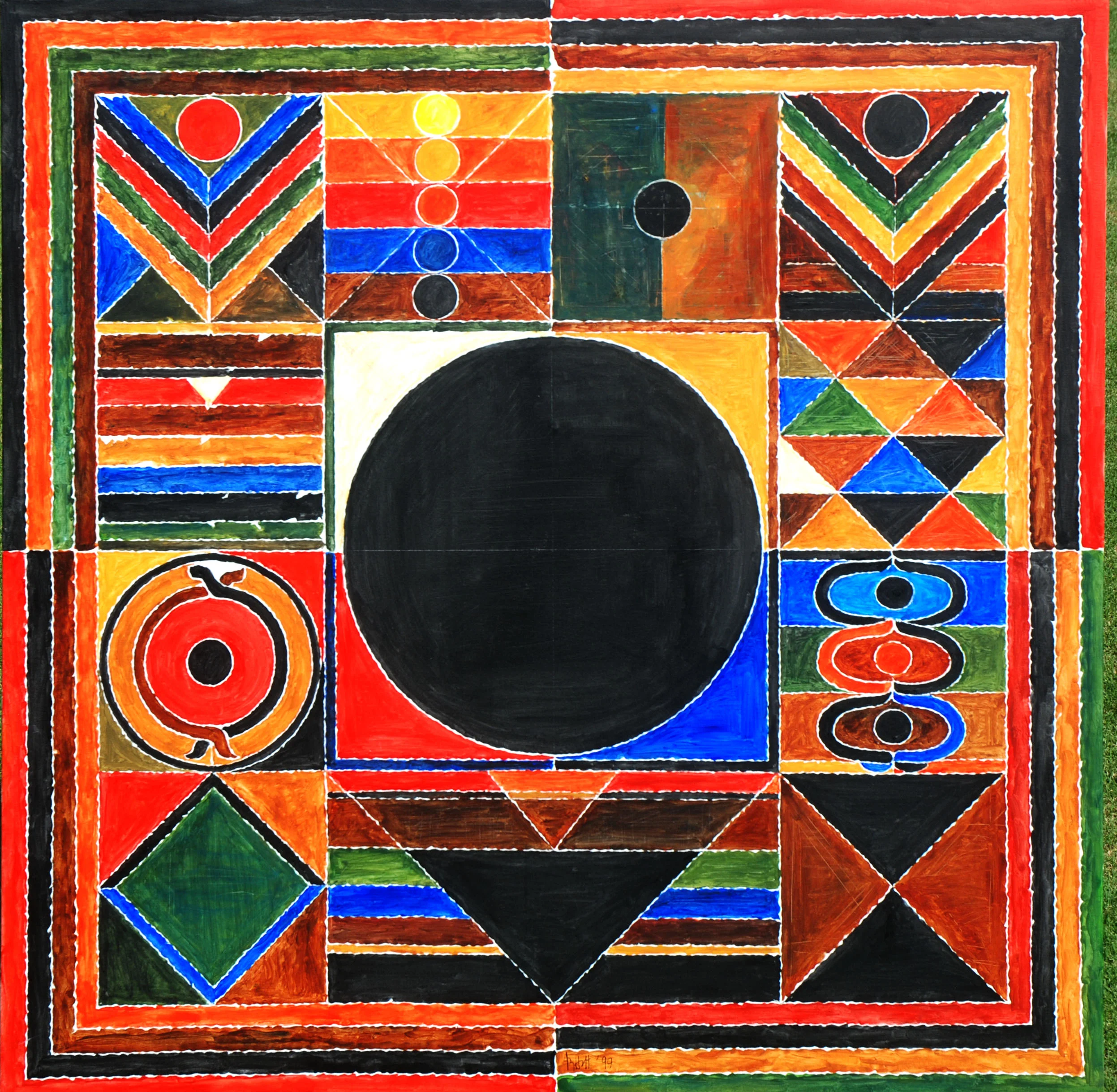 BINDU 100X100CM ACRYLIC ON CANVAS 1999.JPG
