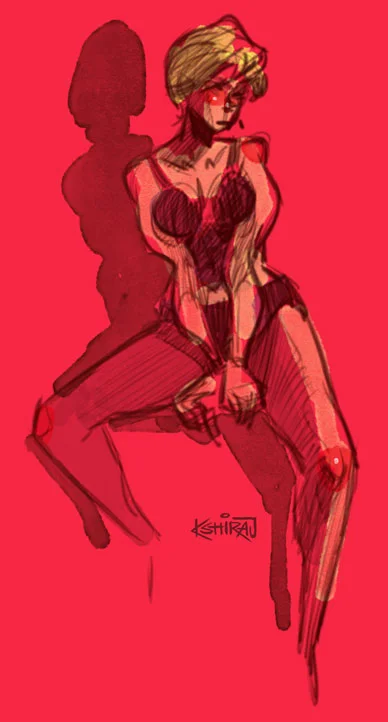 kshiraj_telang_artwork_life_drawing_GirlonPinkBg.jpg