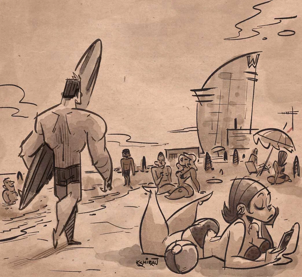 kshiraj_telang_artwork_barcelona_beach.jpg
