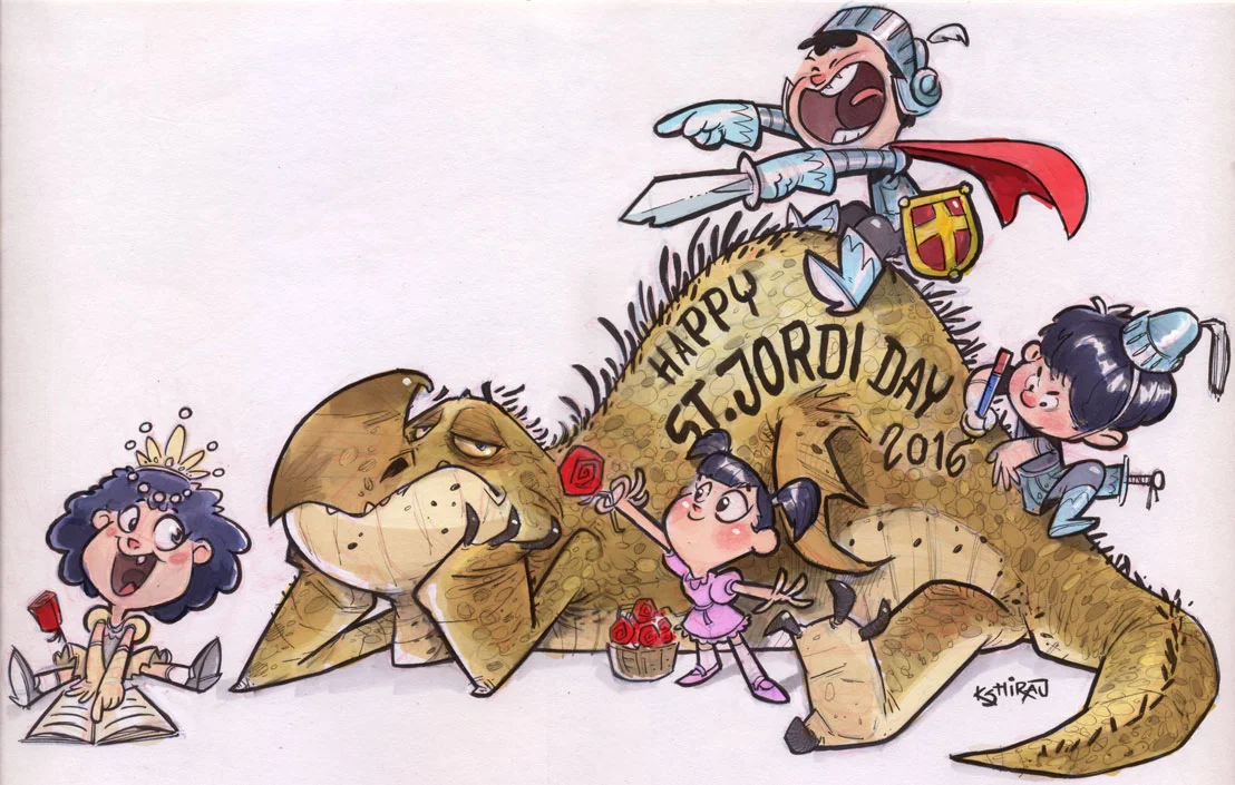 kshiraj_telang_artwork_st_jordi_dragon_cartoon.jpg