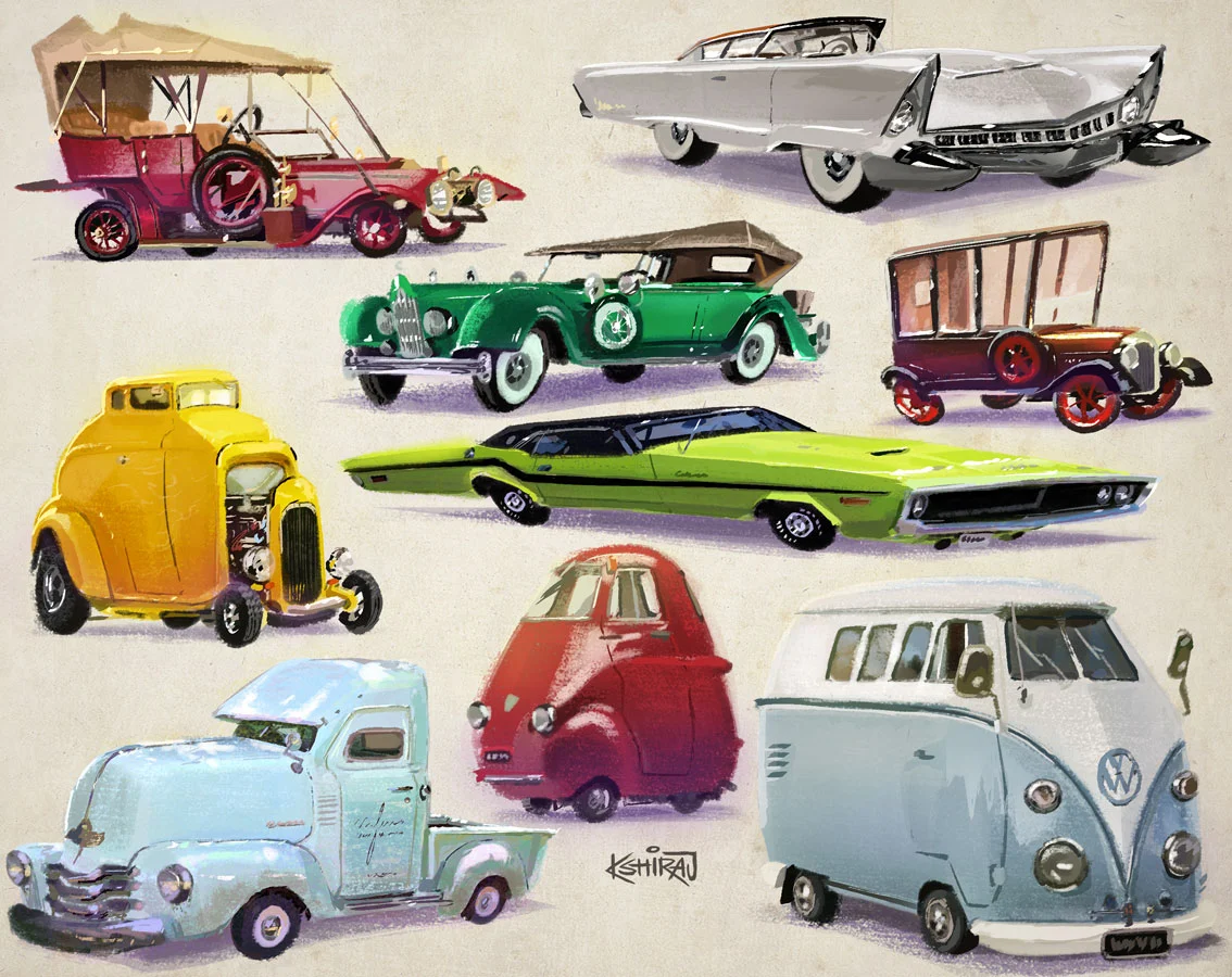kshiraj_telang_artwork_characterdesign_VintageAutomobiles.jpg