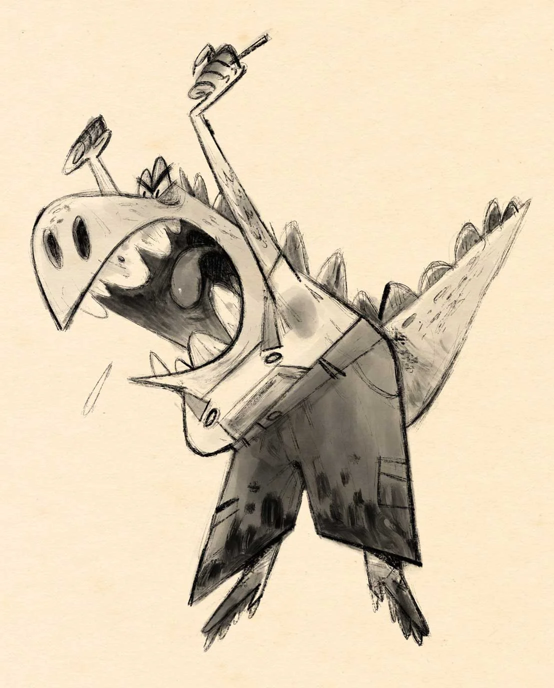 KshirajTelang_CharacterDesign_AngryDinoWorker.jpg