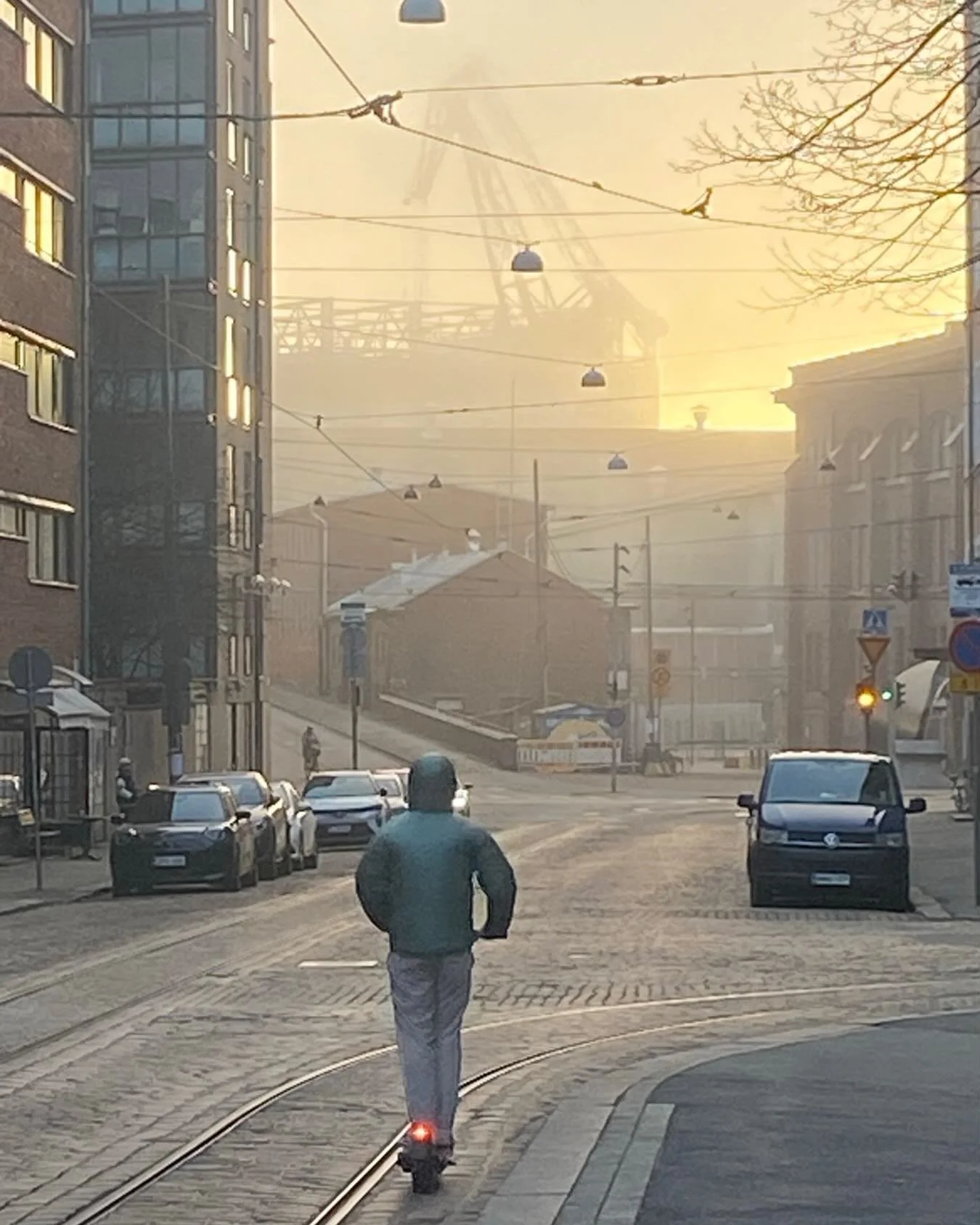 Sumuinen iltap&auml;iv&auml; Telakalla