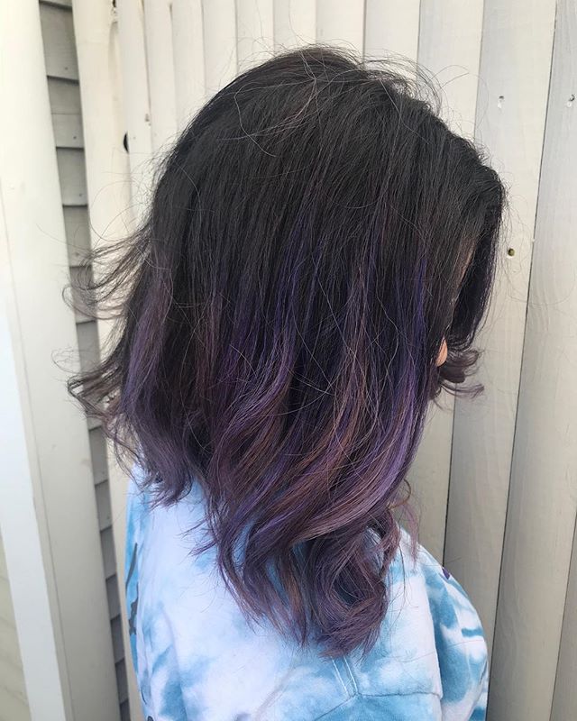 Purple purple 💜 done with @pulpriothair by our stylist @beautybyleeann @lee_ann5