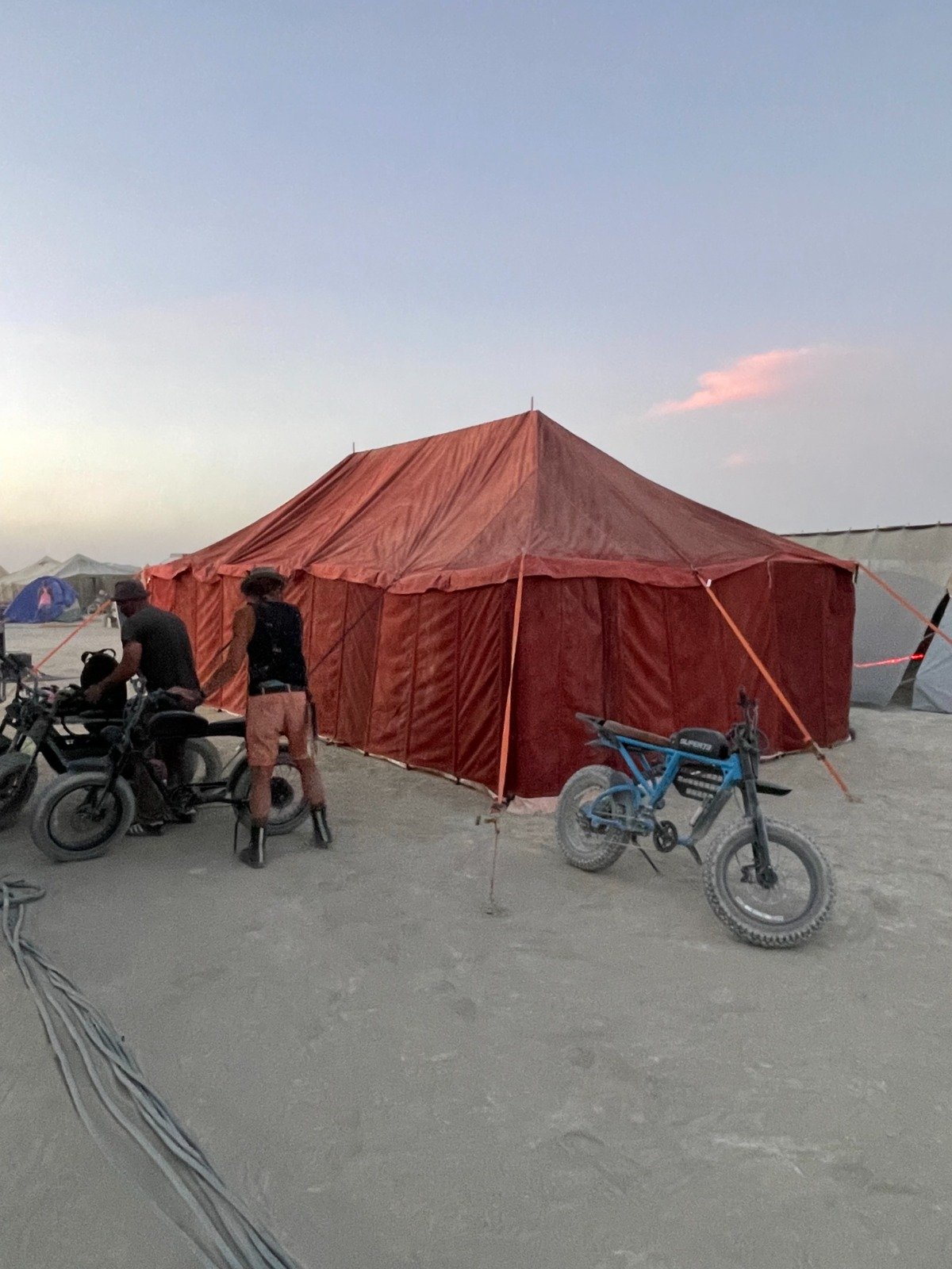 Our sturdiest tents designed for N.I.C.E collective to be their burning man shelter 