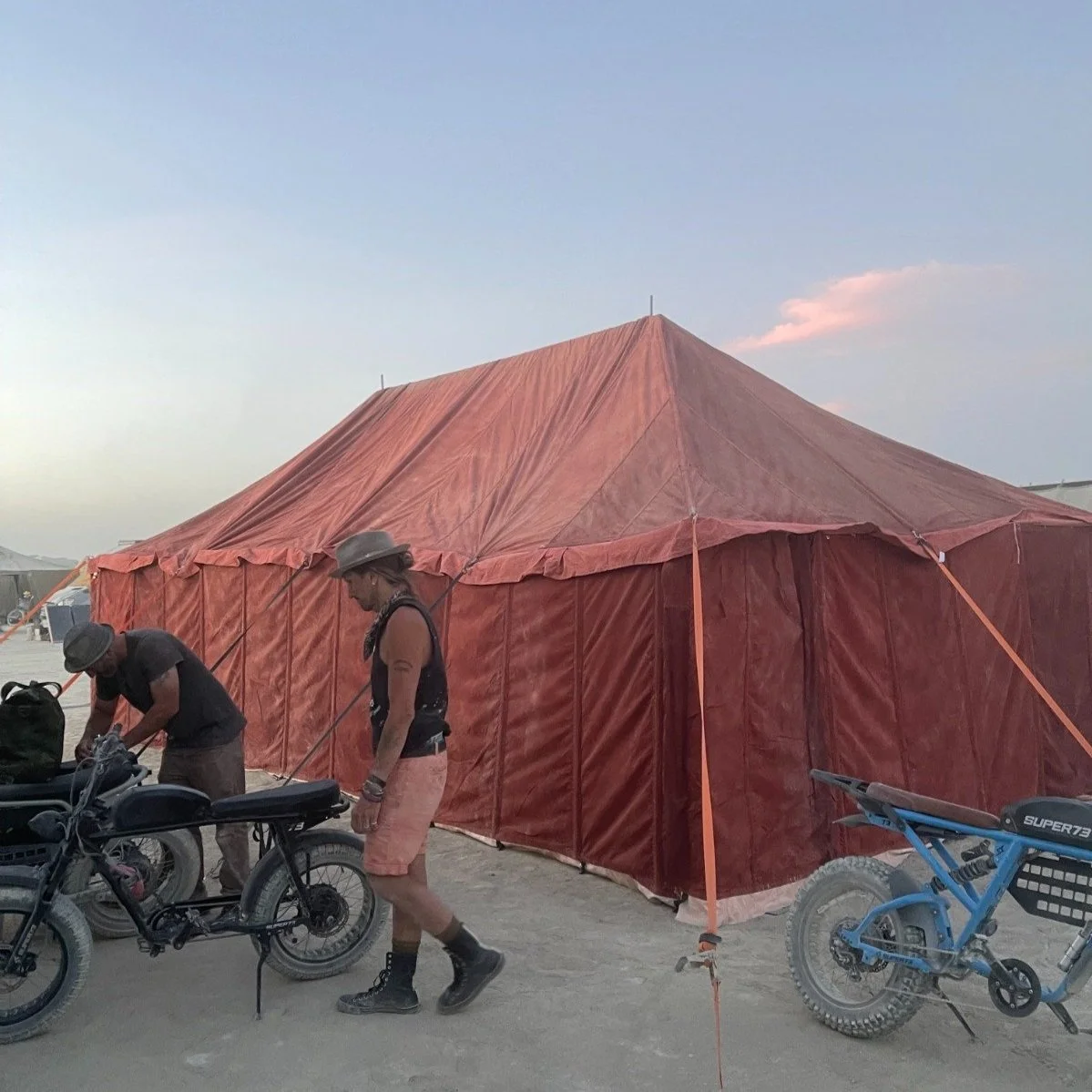 Our sturdiest tents designed for N.I.C.E collective to be their burning man shelter 