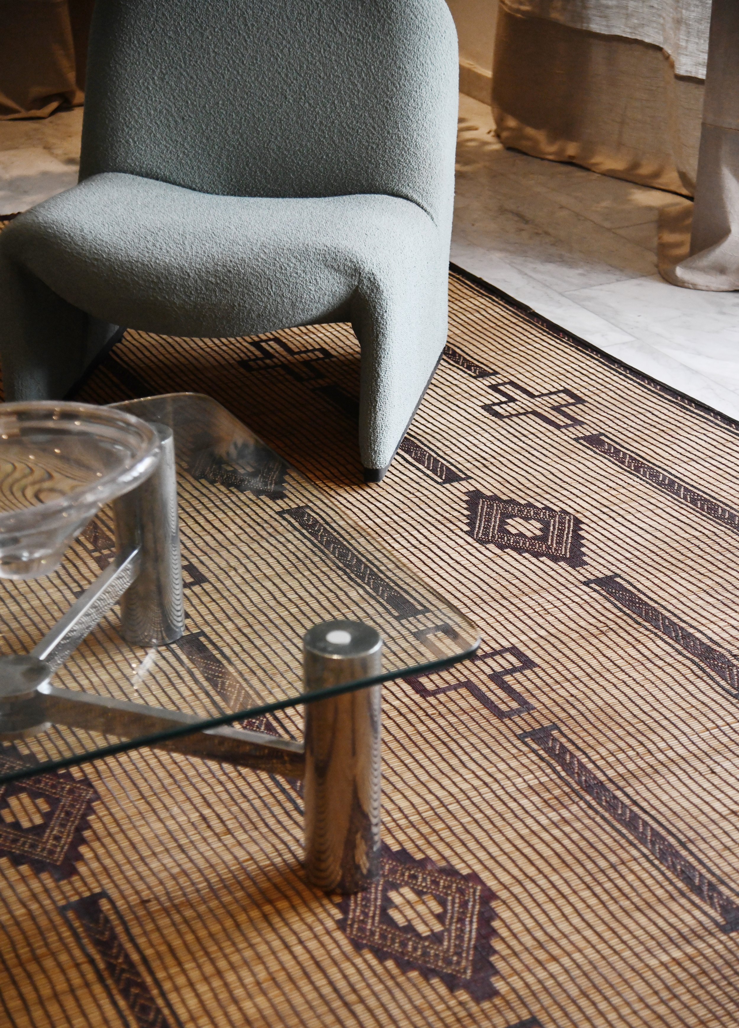 V5 - Taghma, Vintage Tuareg Mat | late 19th century - early 20th century - 15.32'x10.17' - 4.67m 3.10m