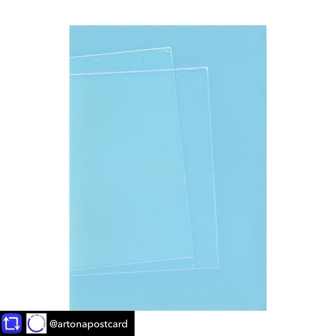 Bidding closes in a few days! I have a small totally unique sky blue cameraless photo in the auction for art on a postcard, raising money for a good cause&hellip;. Repost from @artonapostcard - &lsquo;Portal:Sky&rsquo; by Jo Bradford (Cameraless Phot