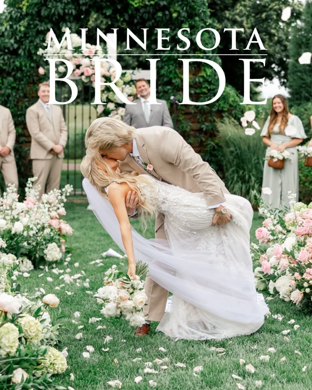 Kate &amp; Dylan&rsquo;s wedding is featured in the latest issue of @minnesotabride ✨

Vendor team below &darr;
Catering: @lakeelmoinncatering 
Design &amp; Management: @eventsbymelodymn 
DJ: @djgoodknight 
Florist: @sadiesfloral 
Furniture: @collect