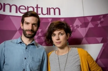 Fekete-Győr András és Orosz Anna a Momentum Mozgalom képviselői