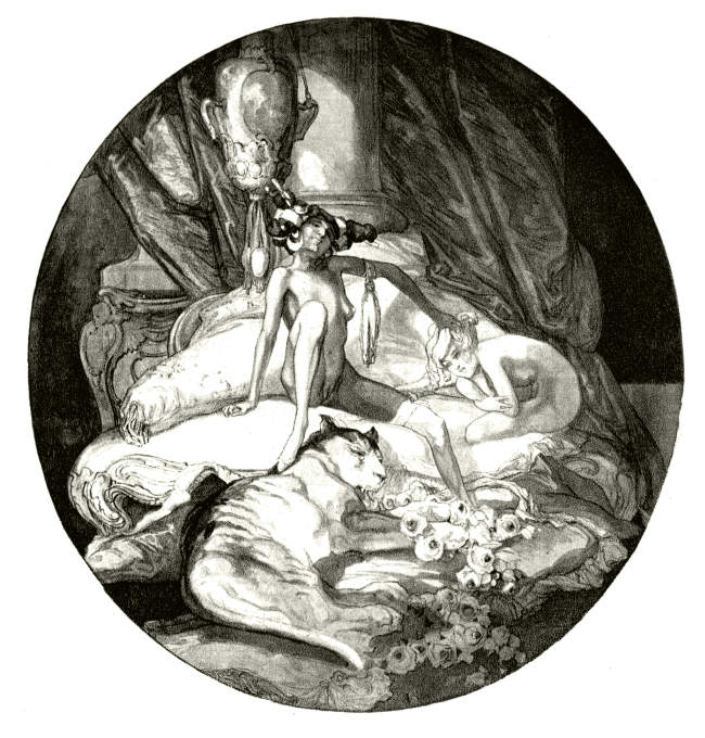 Babits Mihály: Erato. Illusztráció Stéphane Mallarmé verséhez (François de Bayros rajza)