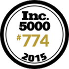 #774 of 2015 Inc.'s 5000 Fastest Growing Companies