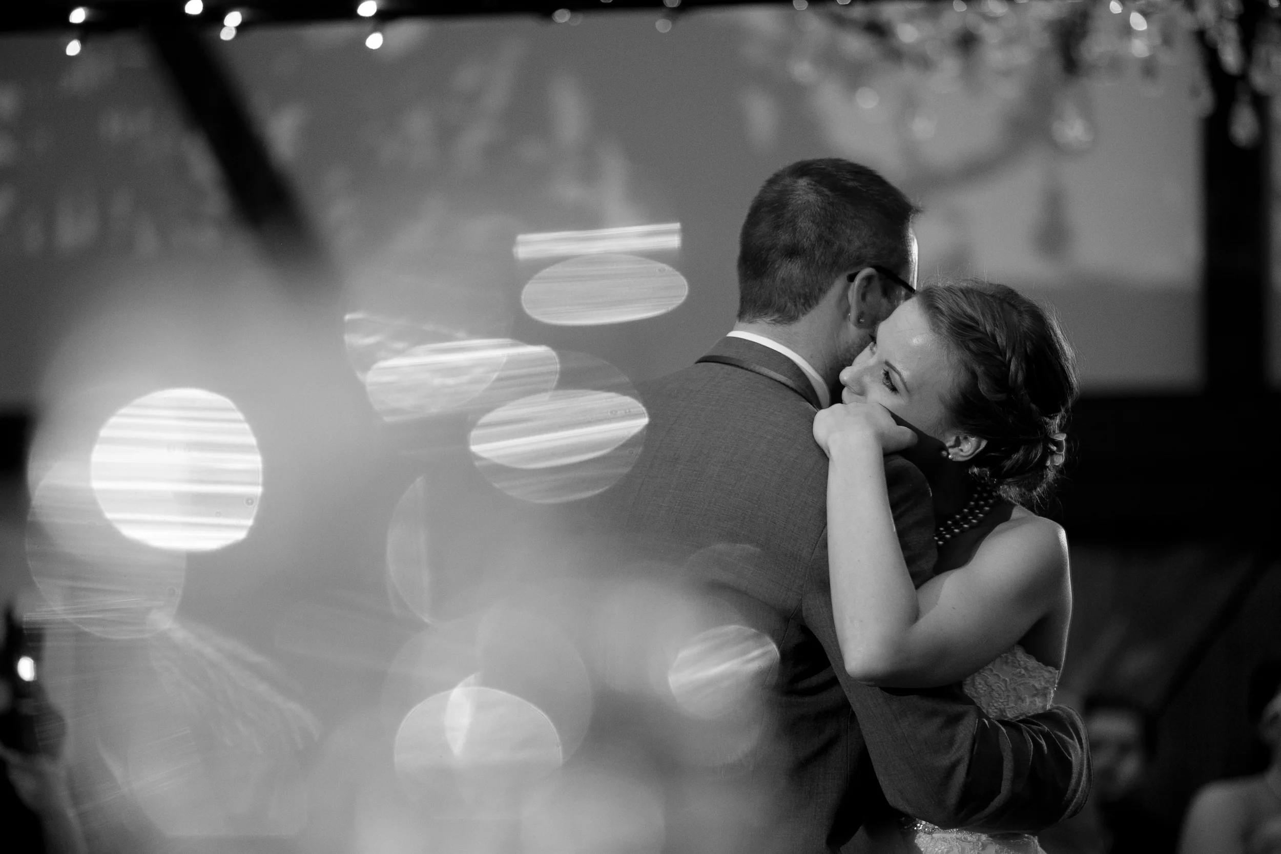 Bride and groom first dance