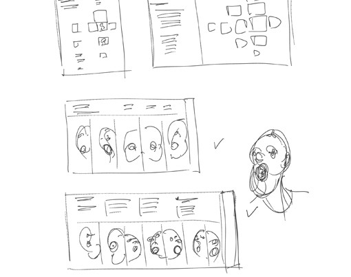 One of several sketches which emerged from this visual thinking process. —