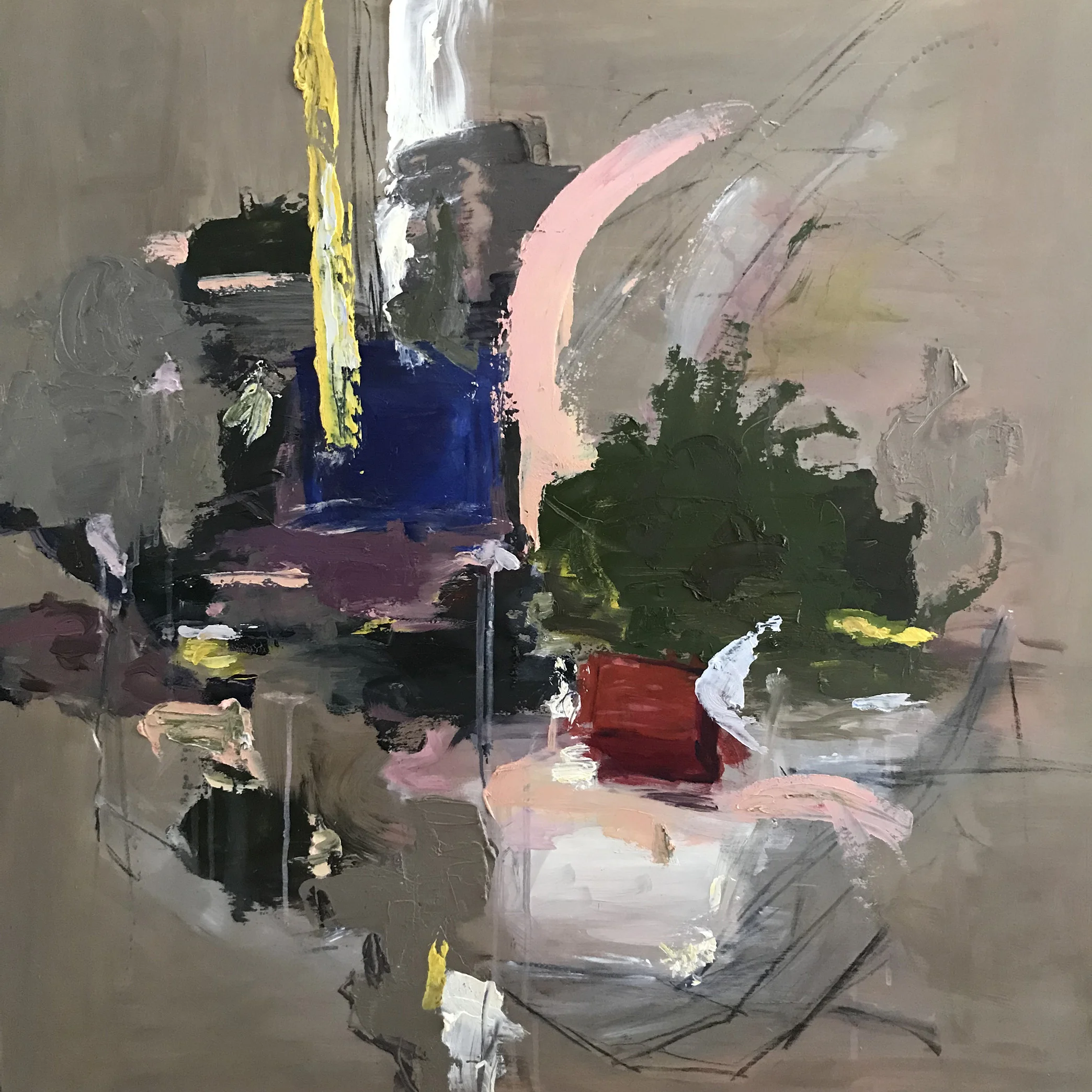 Light Returns Again. Oil & Mixed Media on Panel. 2018