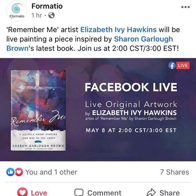 Sure was fun! If you missed it you can catch the replay on the #Formatio Facebook page.
.
.
.
.
#creativity #visiodivina #wonder #iaskedforwonder #creative #spirituality #formation #oilpainting #studiolife #artistsoninstagram #artiststudio #writersof