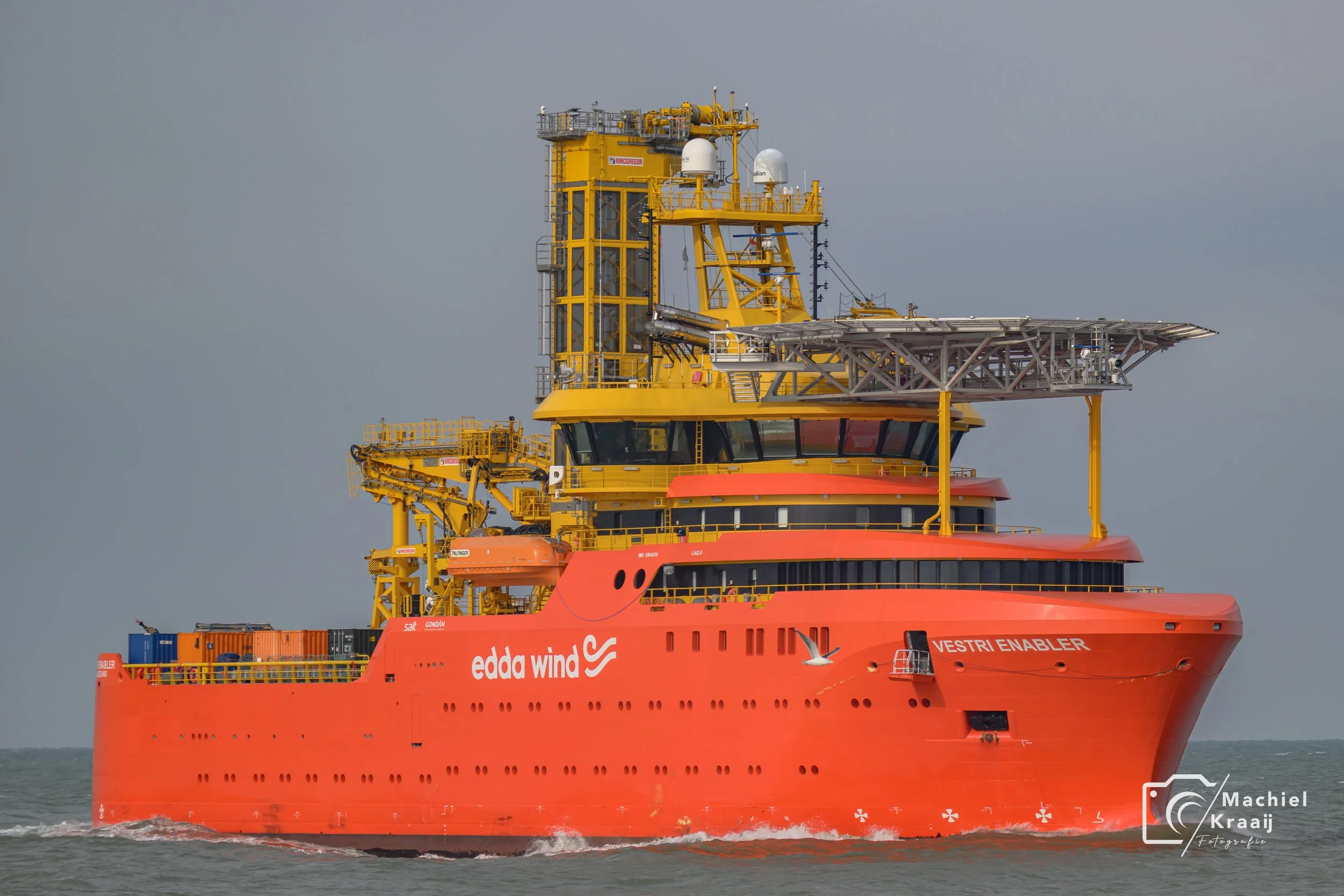 Vestri Enabler binnenkomend kop van de zuidpier. 15-01-2026