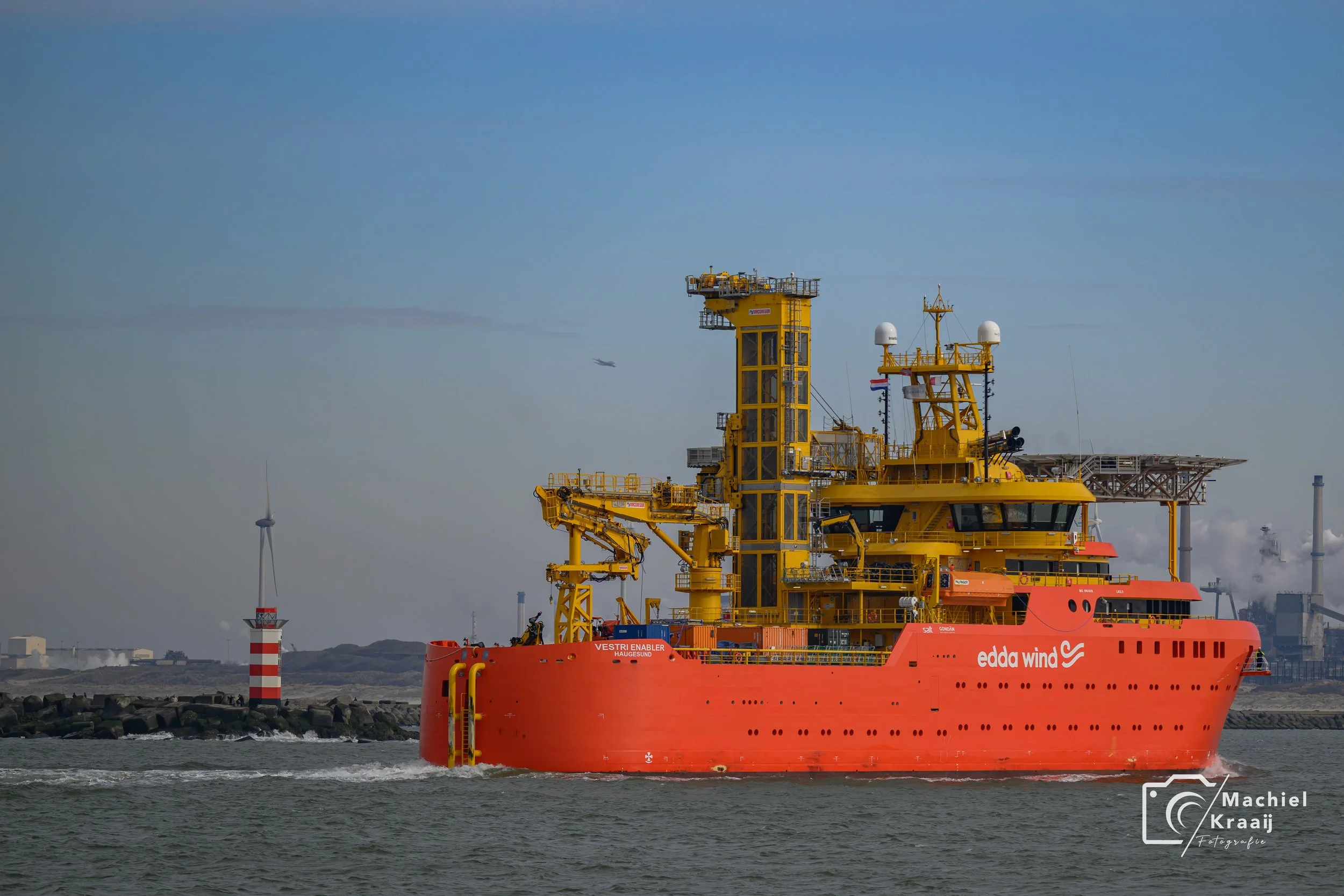 Vestri Enabler binnenkomend kop van de zuidpier. 15-01-2026