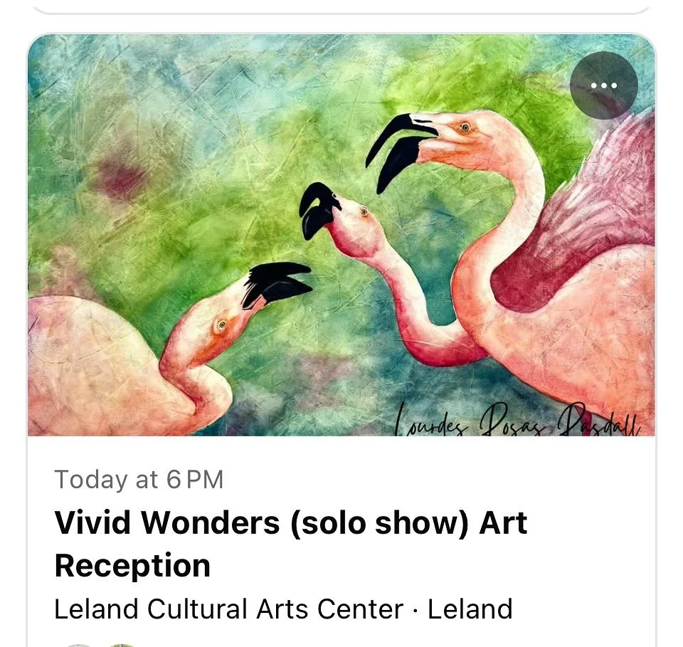 Tonight&rsquo;s the night! I hope that you can join me for the art reception of my solo show at the @lelandart from 6:00-8:00pm. 
1212 Magnolia Village Way, Leland, NC.