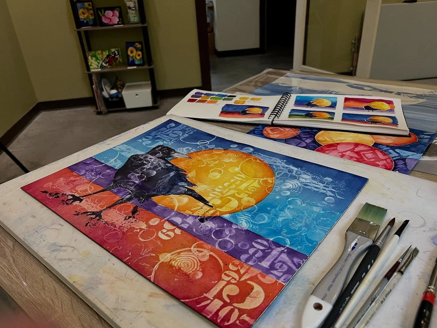 In the studio today. I am calling this one &ldquo;done&rdquo;