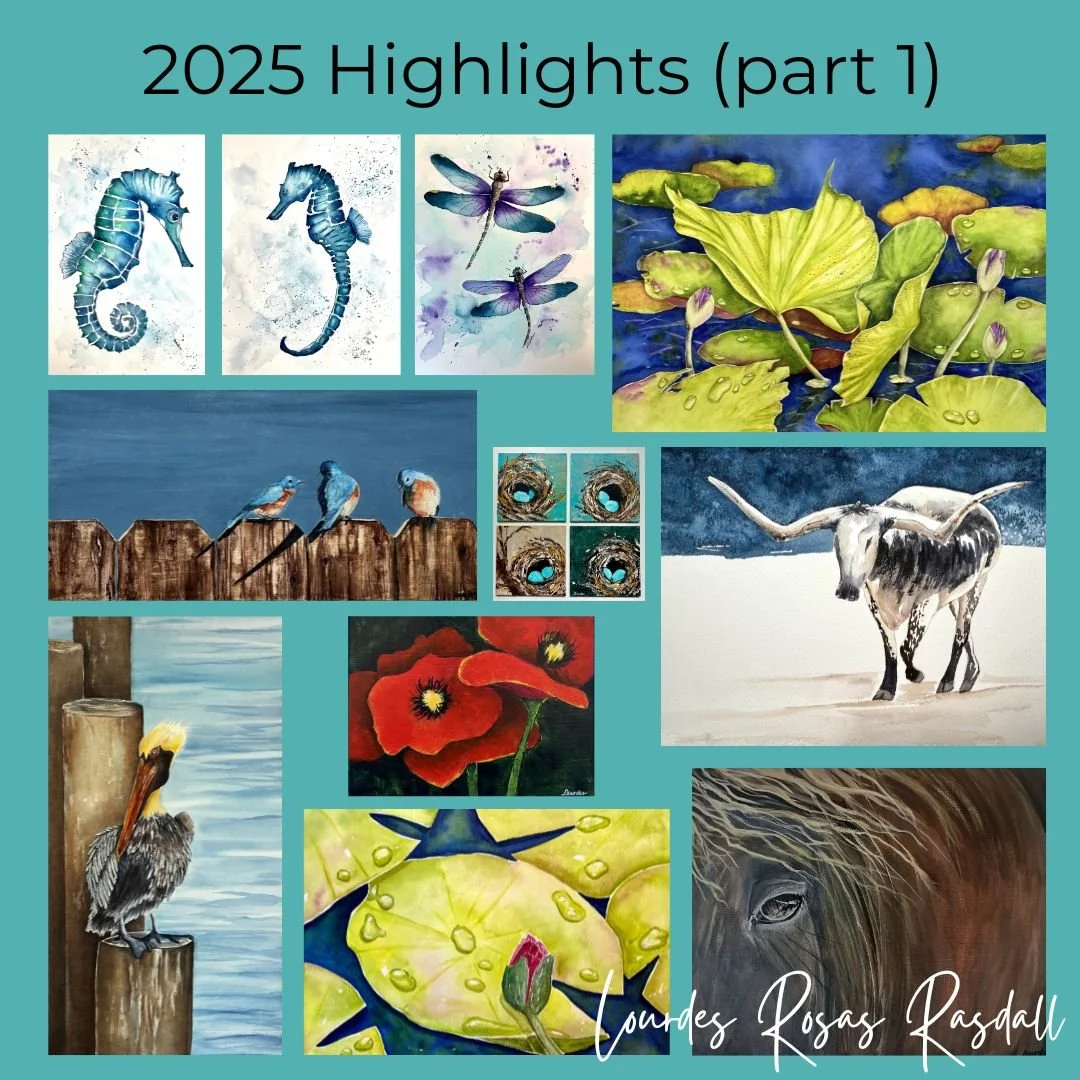 It's a wrap for 2025! Not exactly 100%, but here's the majority of new work created in 2025. 
Can't wait to start sharing my 2026 work!