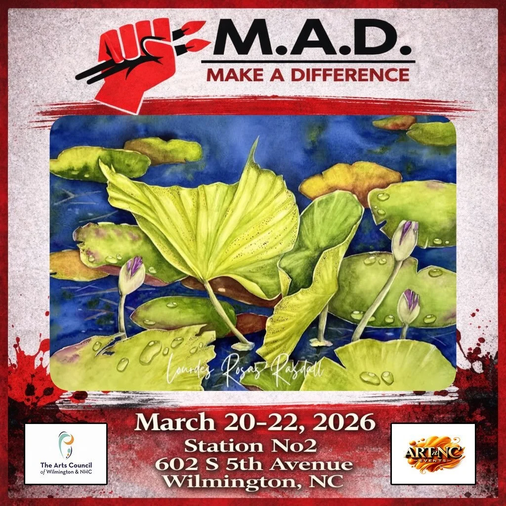 Honored that my watercolor &ldquo;Emerge &amp; Embrace&rdquo; was selected for the upcoming inaugural &ldquo;Make a Difference (MAD)&rdquo; Exhibition &amp; Sale, in Wilmington, NC. The. Make A Difference Art Show is a curated exhibition that celebra