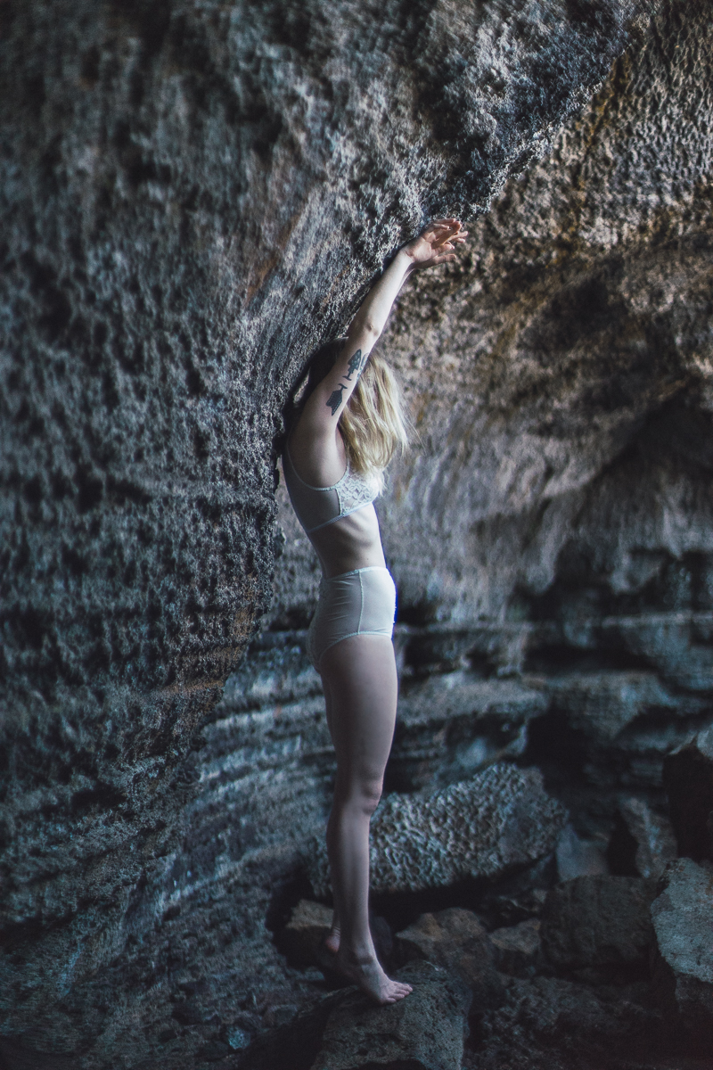 Kayla in the cave
