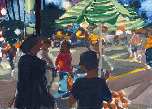 Street Vendor, Night