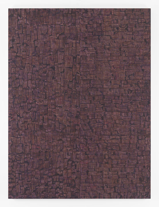MCARTHUR BINION DNA: Sepia VI , 2016 Oil paint stick, sepia ink, and paper on board 96 x 72 inches