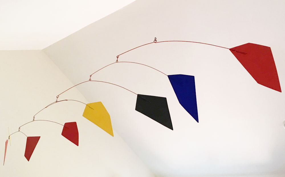 ALEXANDER CALDER Eight Polygons , 1973 Painted sheet metal and rod 56 x 103 inches