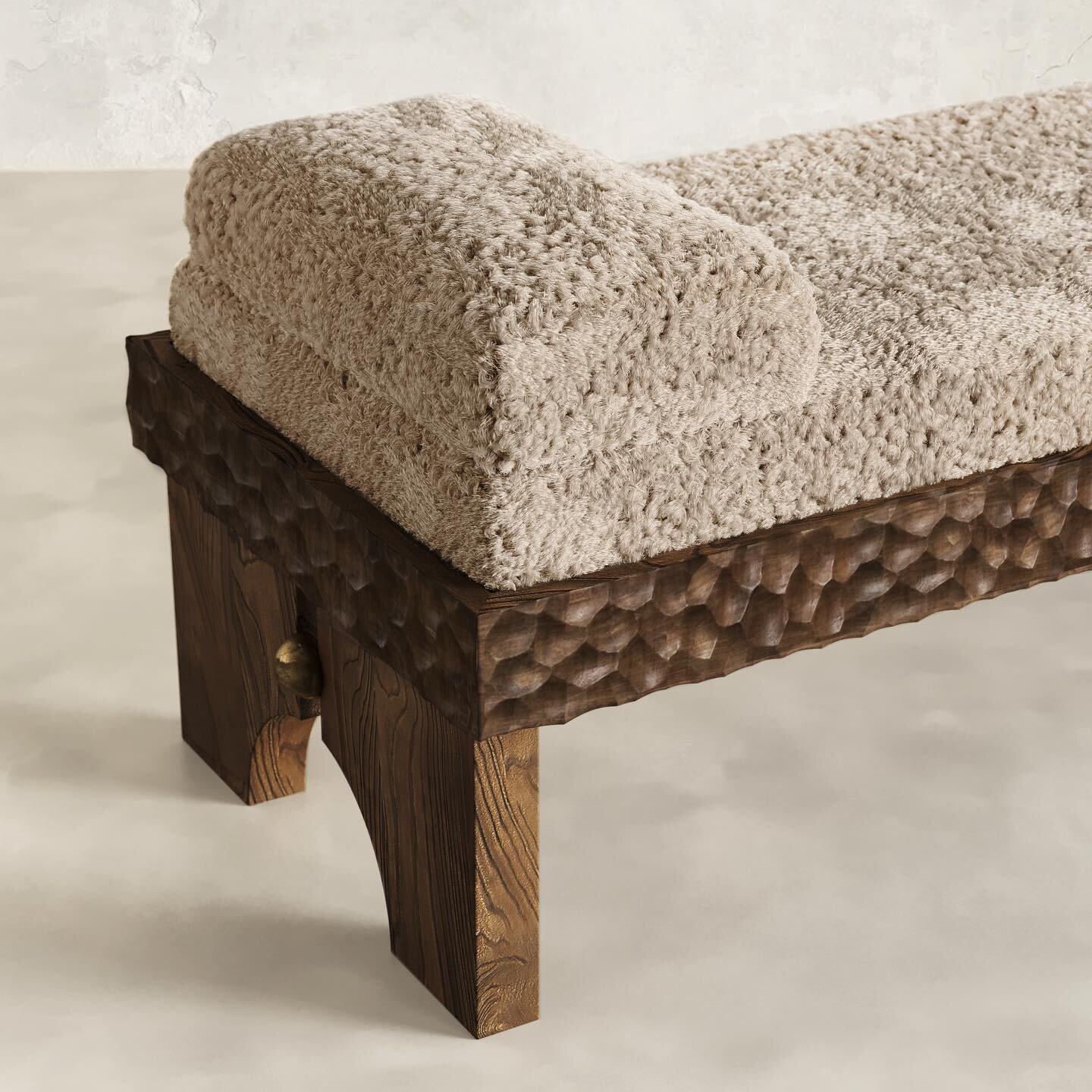 Yumi Bench, 2023
By Modu Studio #collectibledesign #handcarved #bespokefurniture