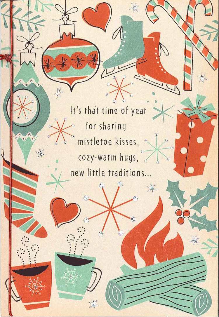 Inside: And for loving every minute, because I'm sharing them with you. So happy to be spending our first Christmas together. (Especially with those kisses!)