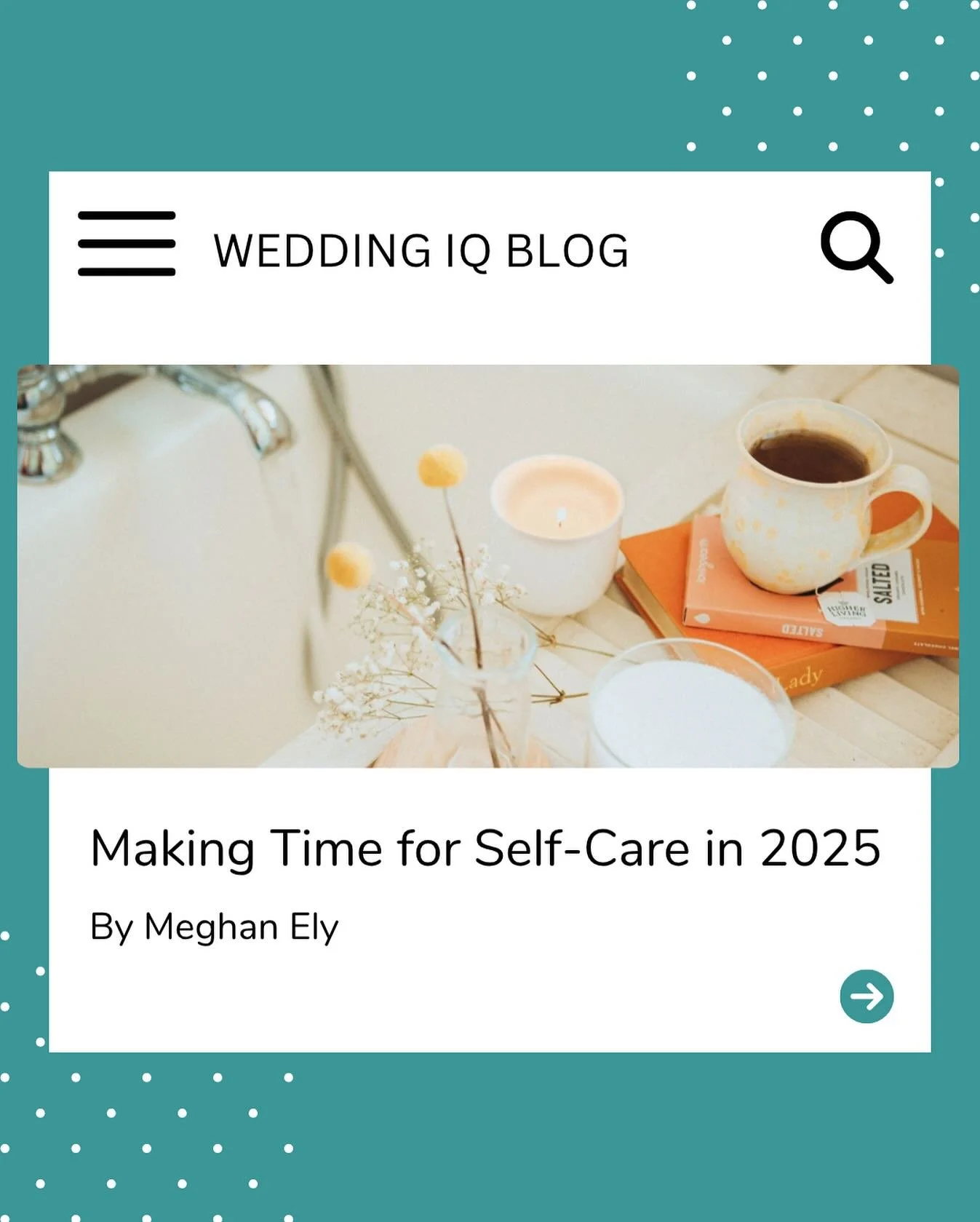 Busy season doesn&rsquo;t mean burnout has to win.

In our latest WeddingIQ blog, we&rsquo;re sharing real self-care strategies from wedding pros who are protecting their energy. We&rsquo;re talking calendar blocking and social media breaks to small 