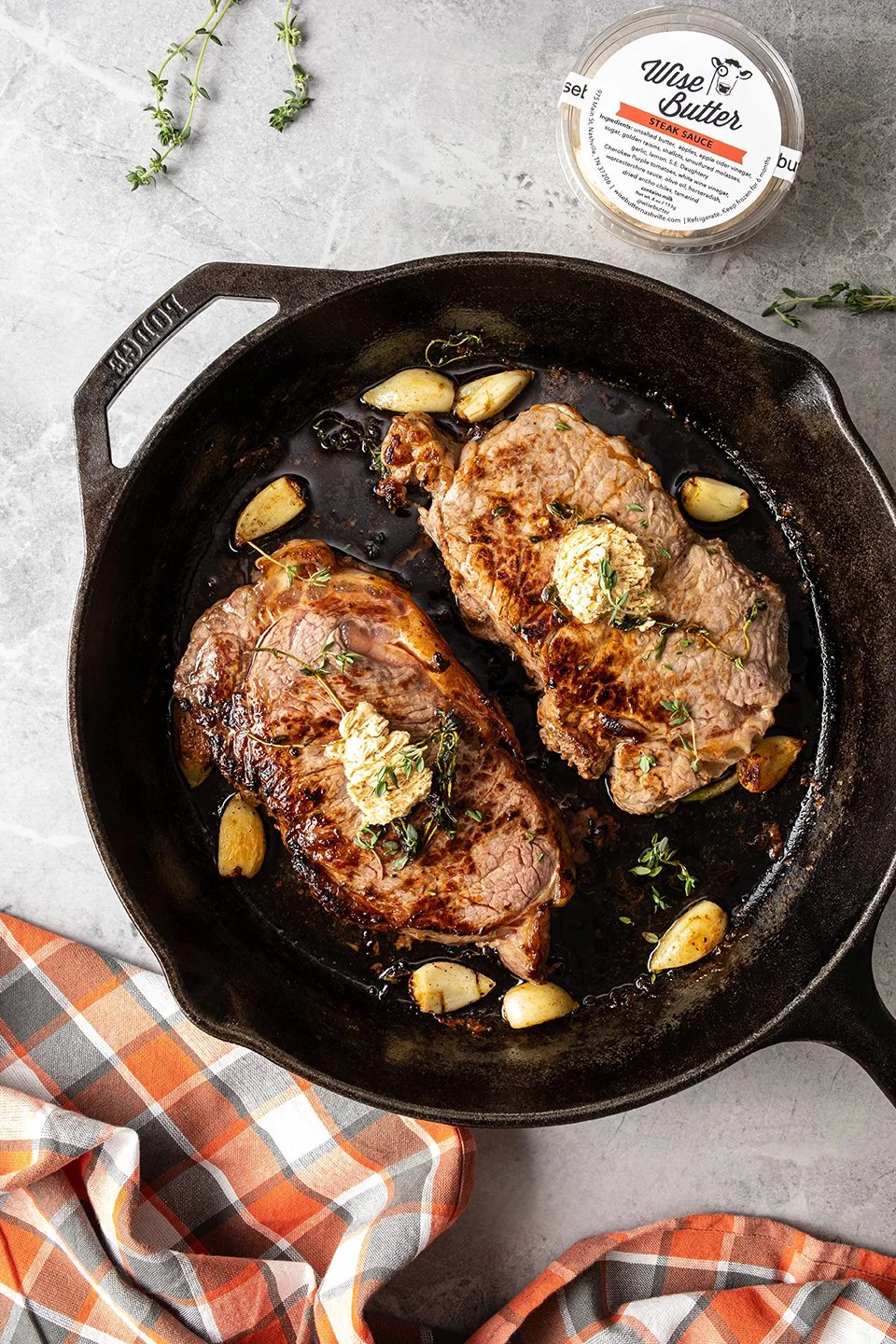 Sirloin Steak Cooking Steak On Stainless Steel Pan Sirloin Steak