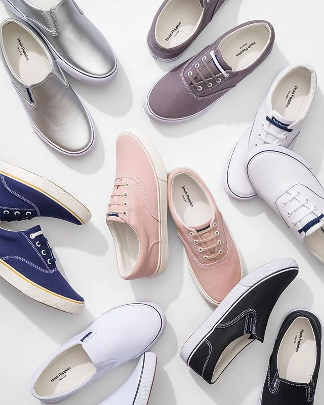 Don’t these sneakers look perfect for a nice, long walk to get ice cream? Or are we just looking for an excuse for frozen treat? Either way…we’re getting that flurry later. #hushpuppiesshoes