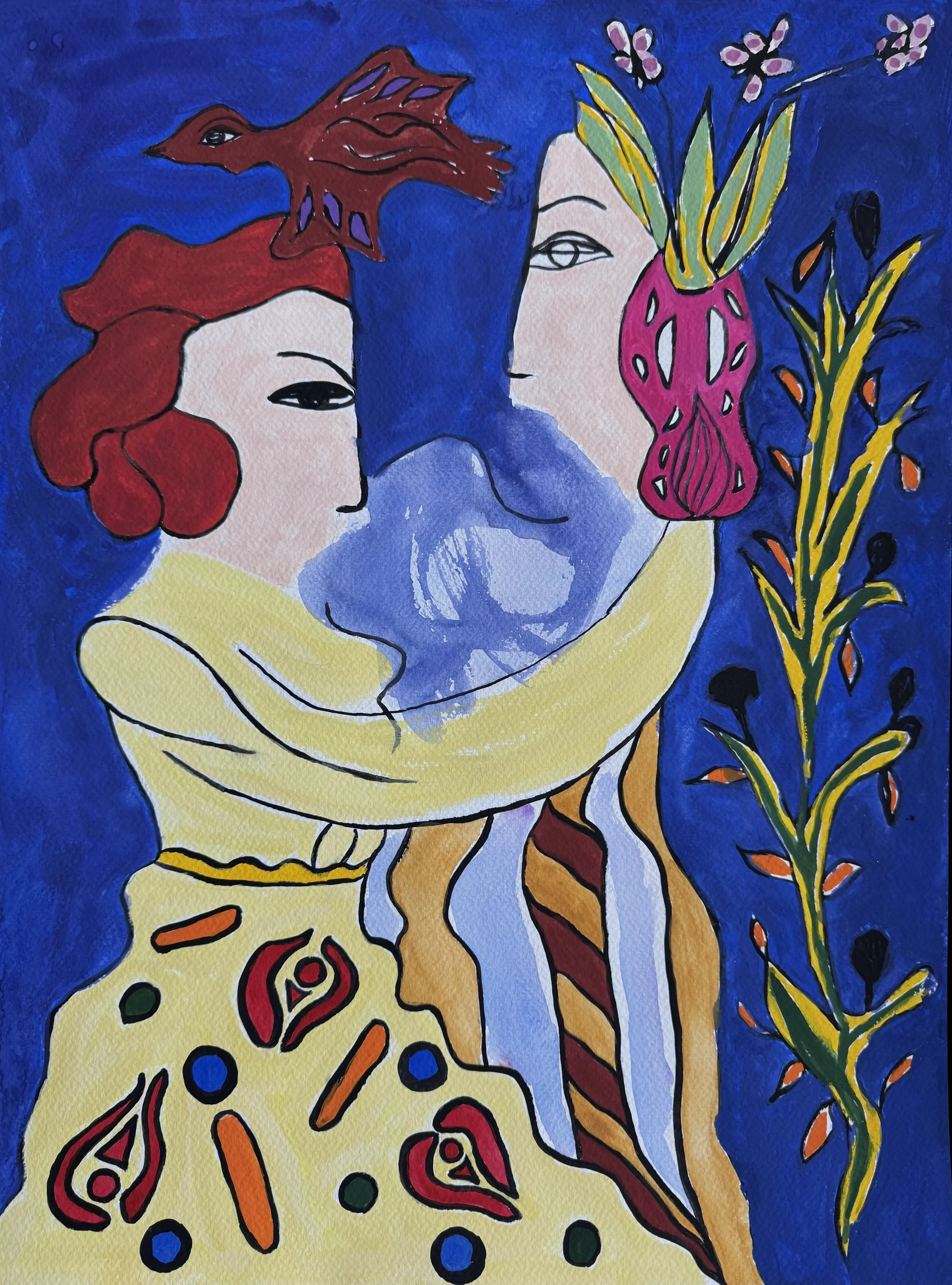    gouashe on paper  36×48 cm  2025   