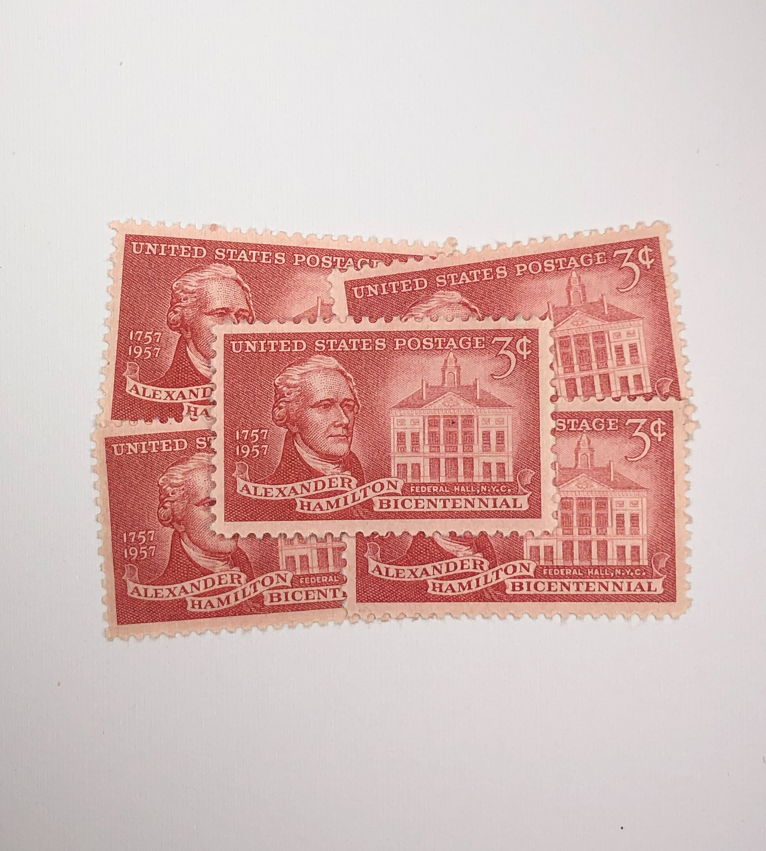 3 Cent Alexander Hamilton Bicentennial Stamp