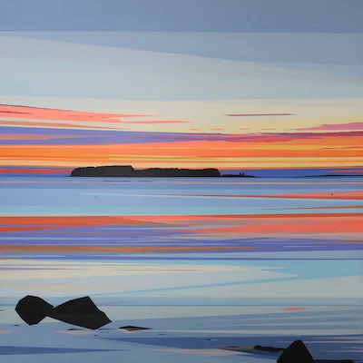 #4 Greta Van Campen’s straked washi tape sunset