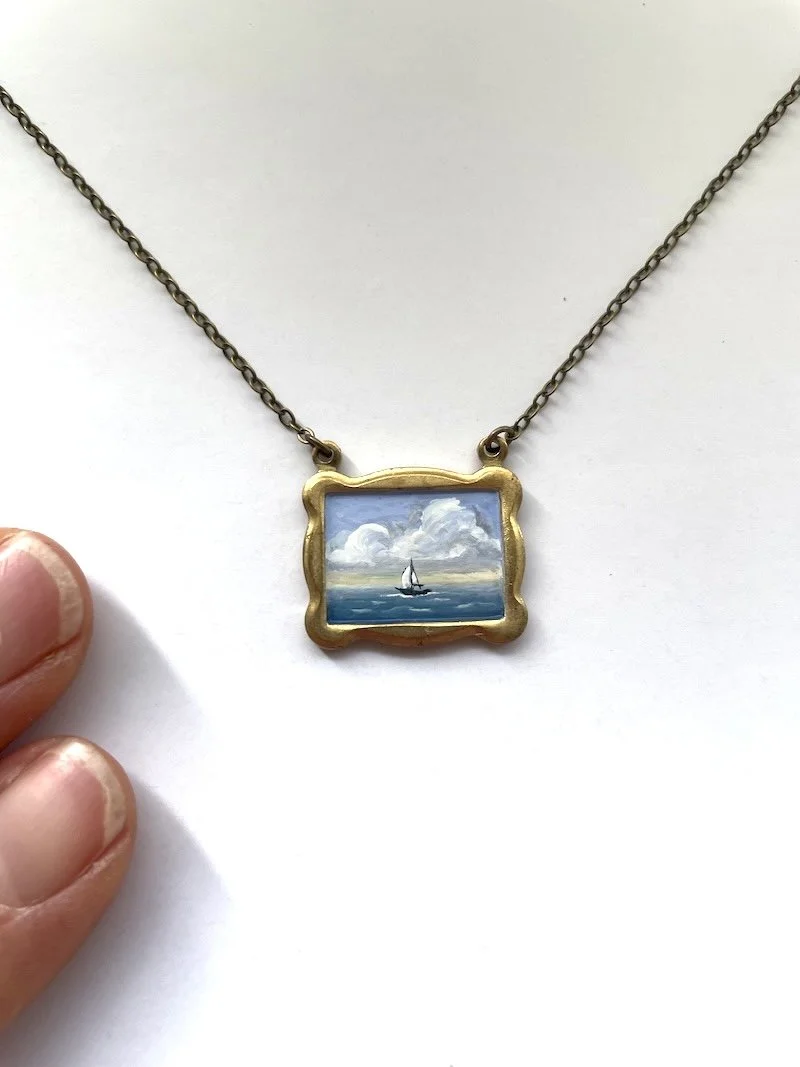 Sailing Necklace - Big Clouds