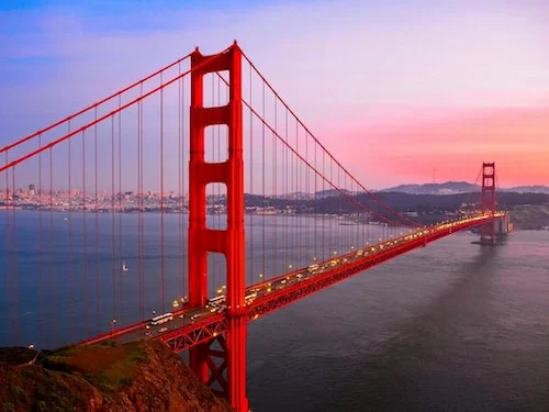 Golden Gate bridge in San Francisco