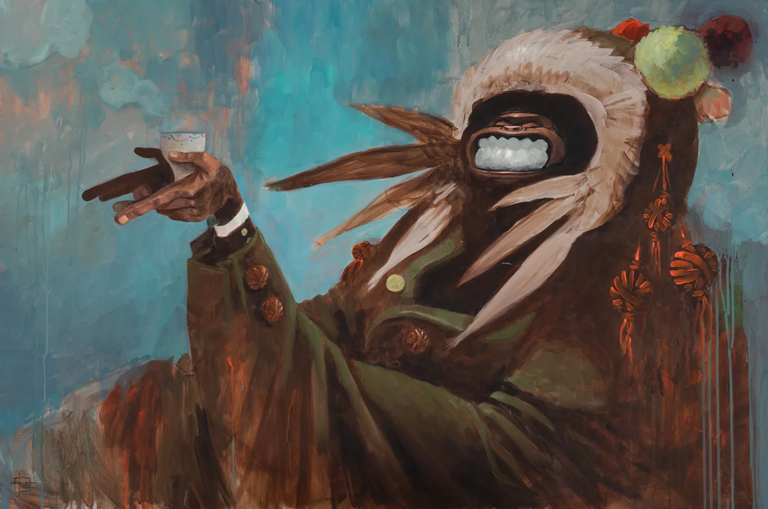 ”WARM AT WINTER” Acrylic on canvas / akryl på lærred 120 x 80 cm 15.000 kr.