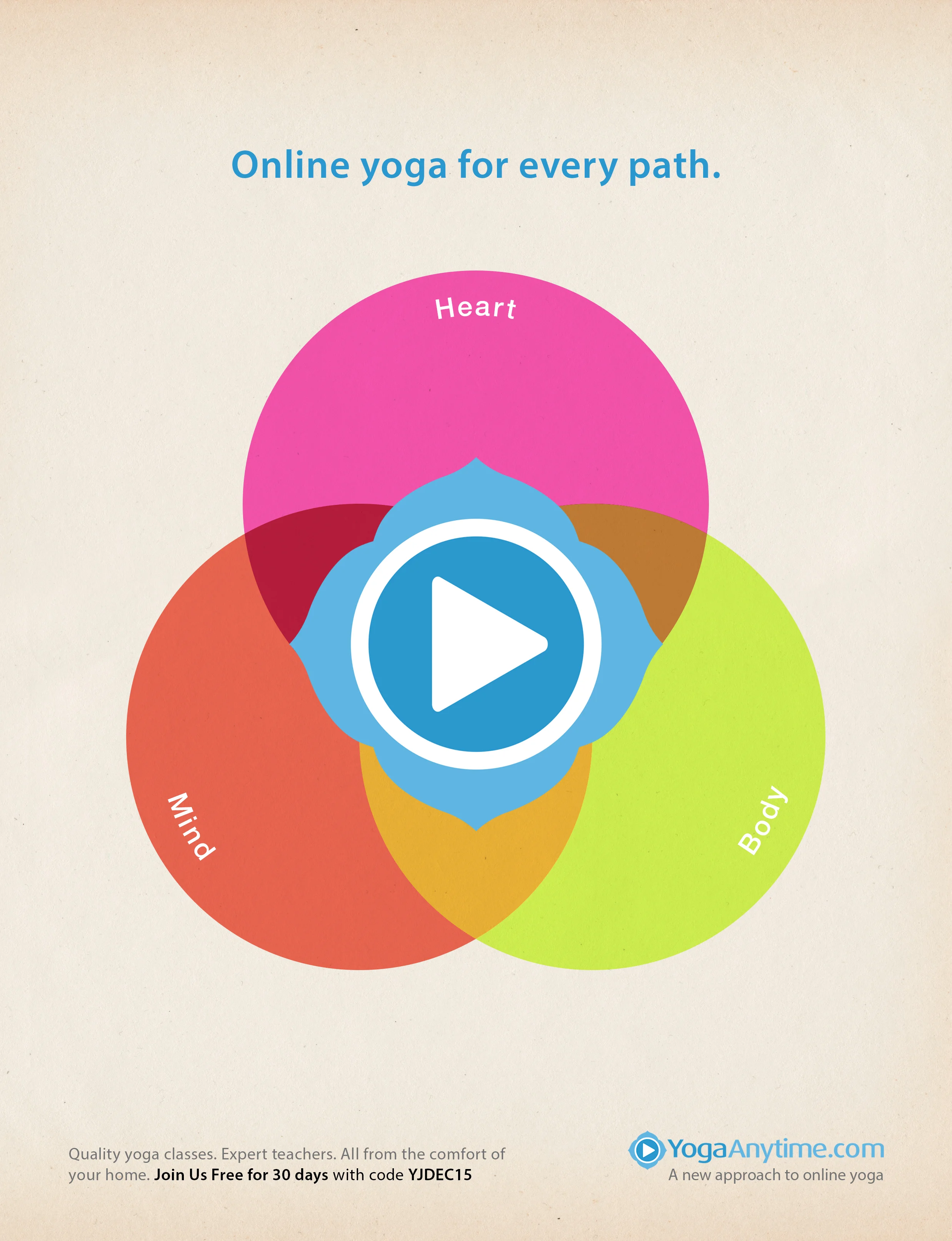 Concept for Yoga Journal.