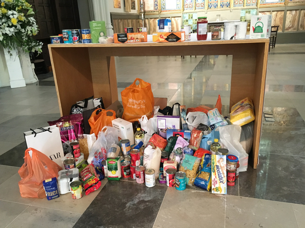 Harvest Gifts collected for the West London Day Centre