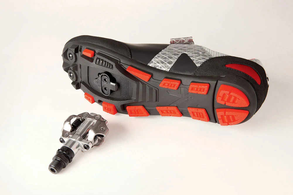 Clipless pedals with shoes